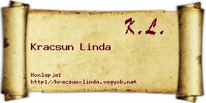 Kracsun Linda névjegykártya